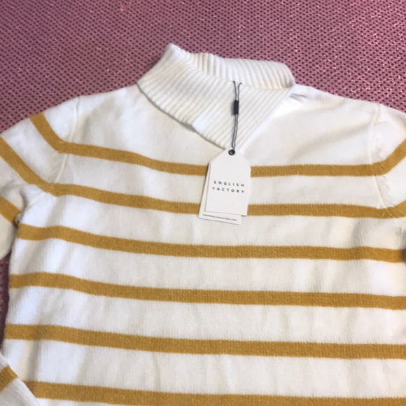 English Factory Soft Striped Turtleneck Sweater - Picture 3 of 6